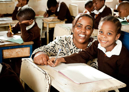 Students learning in class